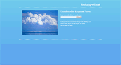 Desktop Screenshot of findcopywill.net