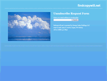 Tablet Screenshot of findcopywill.net
